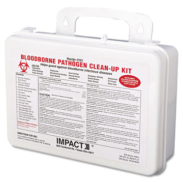 Impact® Bloodborne Pathogen Cleanup Kit, Osha Compliant, Plastic Case freeshipping - TVN Wholesale